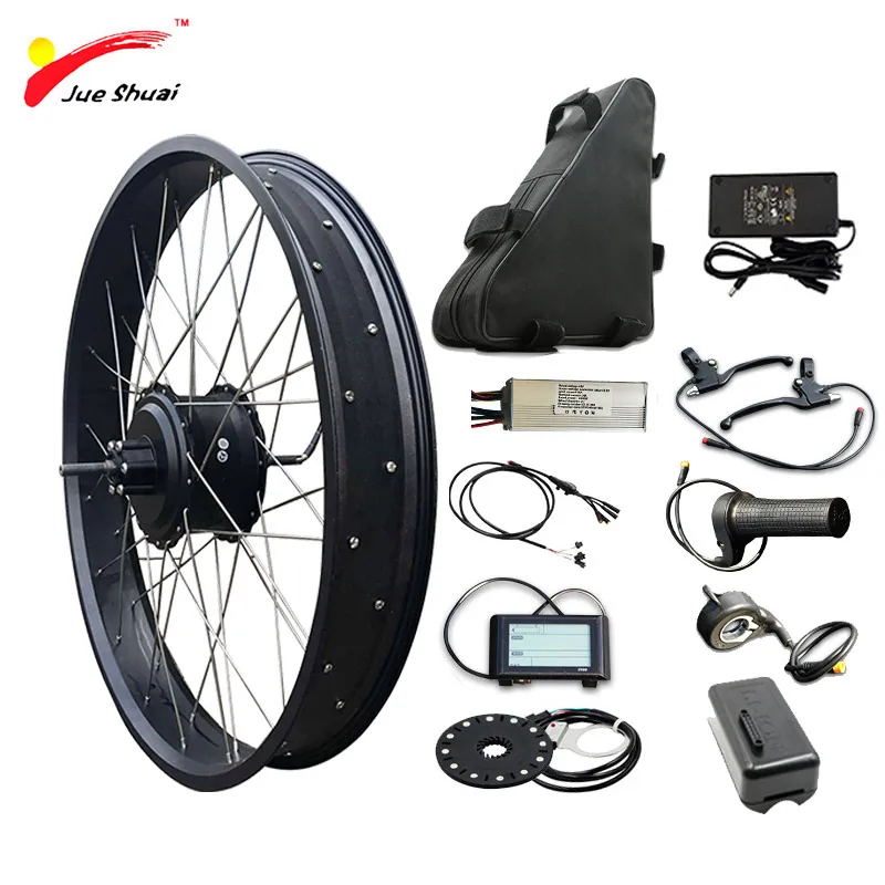 JS 48V 1000W комплект для переоборудования электрического велосипеда с аккумулятором