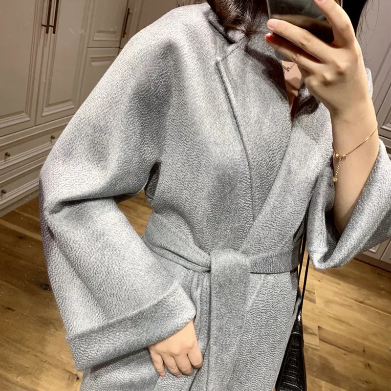 Двусторонняя водная рябь кашемир ткань для пальто 800 грамм 150 см ...