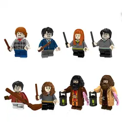 Harri серия фигурки Гончаров Гермиона Грейнджер Рон Уизли строительные блоки подарок Харри Поттер игрушки для детей модель игрушки