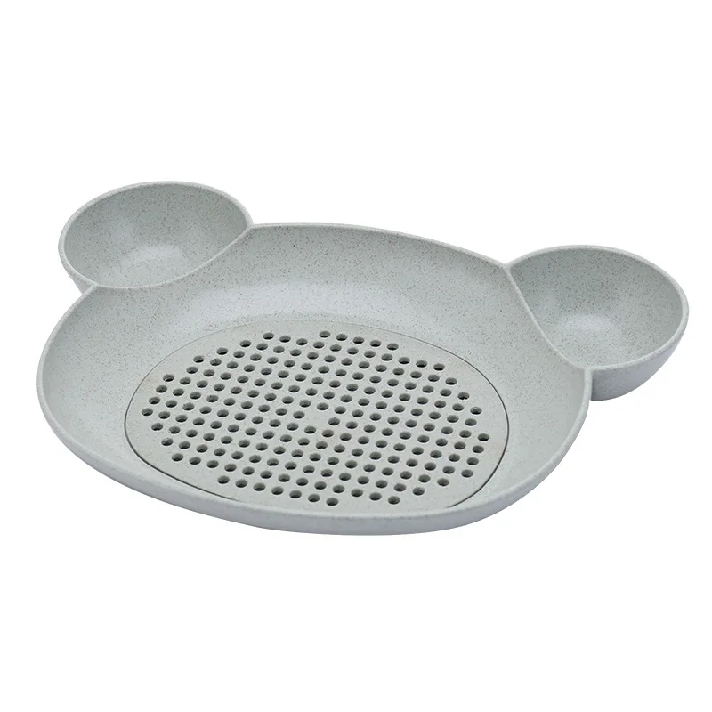 Baby Food Supplement Bowl BPA Free Infant Feeding Sub-grid Tray Set Dishes Toddler Anti-slip Plate Child Eating Tableware MY0023 (1)