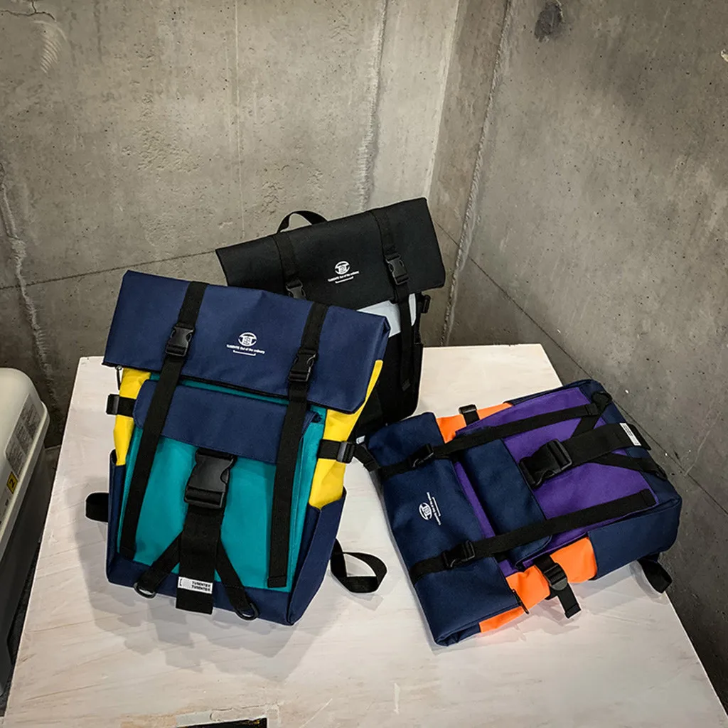 Trendy Double Shoulder Backpack For Both Men And Women Fashionable Oxford Cloth Bag Leisure Art Unique Large Backpack dropship