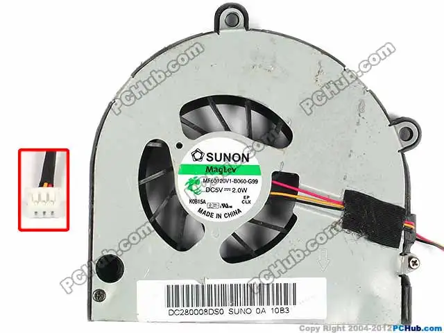 Вентилятор охлаждения Для SUNON MF60120V1-B060-G99 DC5V 2.0 W 3 провода Охлаждающий CPU |
