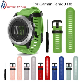 

Fashion Colorful Replaceable Silicone Wrist Strap Band for Garmin Fenix 3 Fenix 3HR Fenix 5X Smart Watch Replace Watch Band