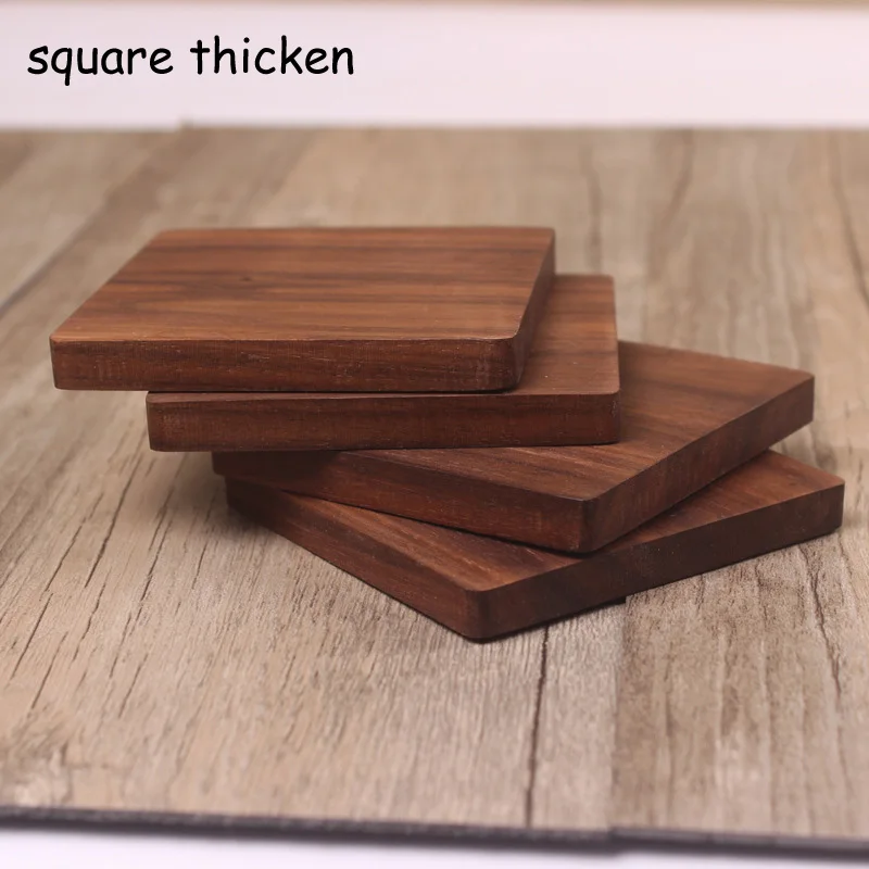 Dark Wood Square Thicken