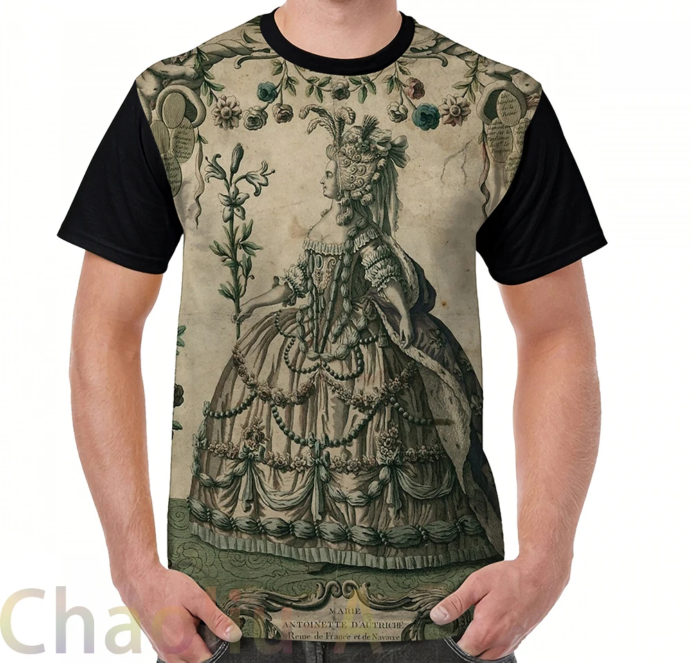 

Marie Antoinette T-Shirt men funny printed t shirt women tops tees Short Sleeve Casual tshirts