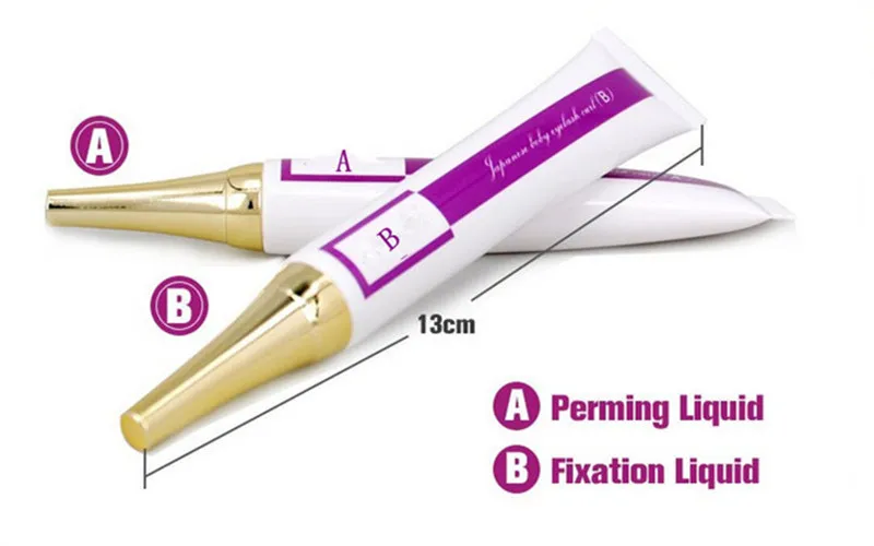 

2 Sets High Quantity curling for eyelash extension perming fixation liquid suit Permanent Perm Eyelashes Curling Beauty