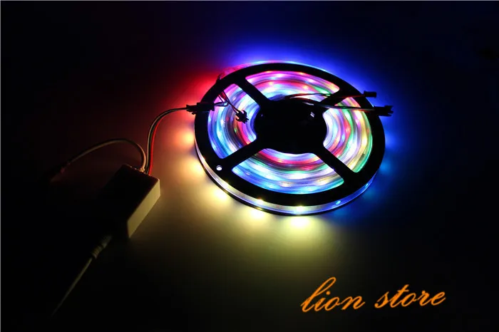 5 м 30 пикселей/м 150 5050 RGB SMD WS2811 IC встроенный WS2812B WS2812 белый PCB Адресный Цвет IP67 трубка