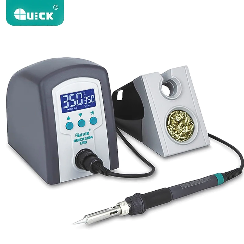 

220V QUICK 3104 Lead - Free Soldering Iron 80W LED Digital Display ESD Soldering Station