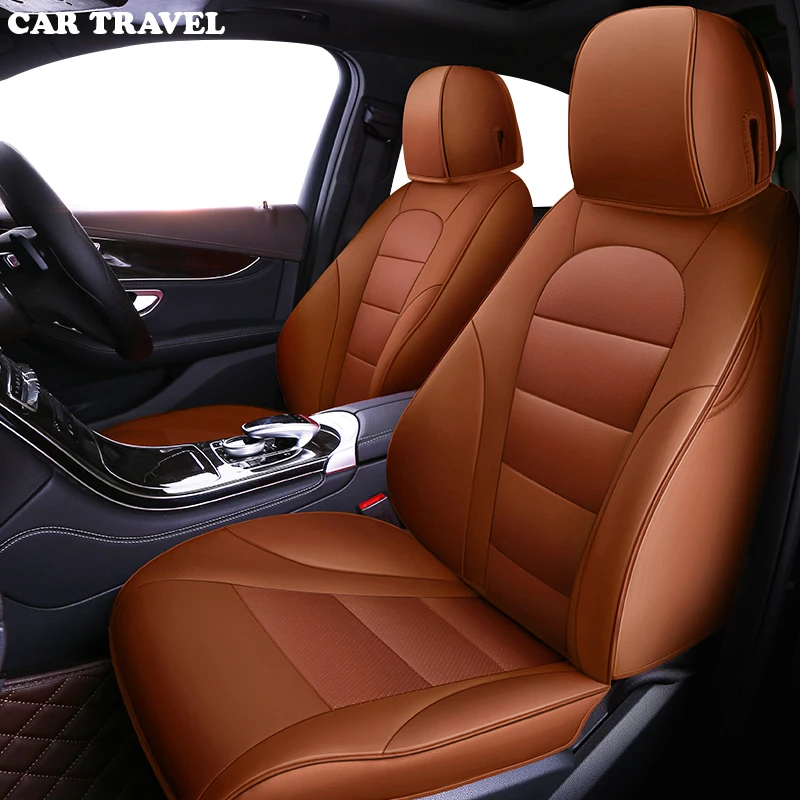 Автомобильные дорожные Кожаные чехлы на сиденья заказ для Opel Astra h j g mokka insignia Cascada