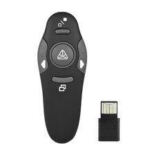 2,4 ГГц Беспроводная мышь USB Powerpoint презентация PPT флип ручка Указатель кликер ведущий с красный светильник пульт дистанционного управления ПК мыши