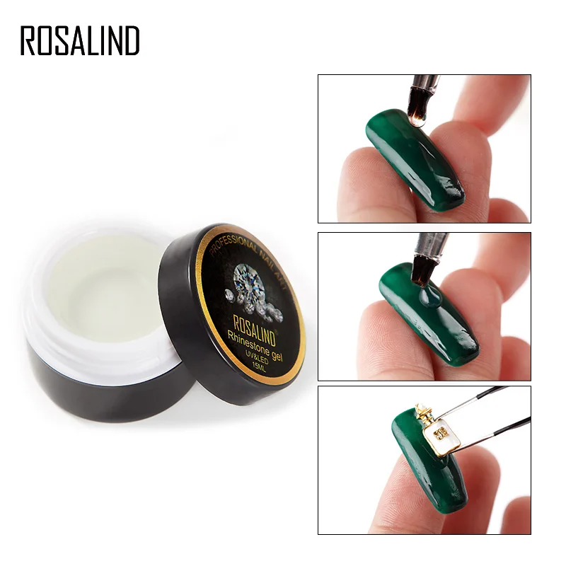 

ROSALIND 5ml Rhinestone Gel UV Gel Nail Polish Adhesives Sticky Nail Varnish Decoration Tools Rhinestone Glue Gel Lacquer