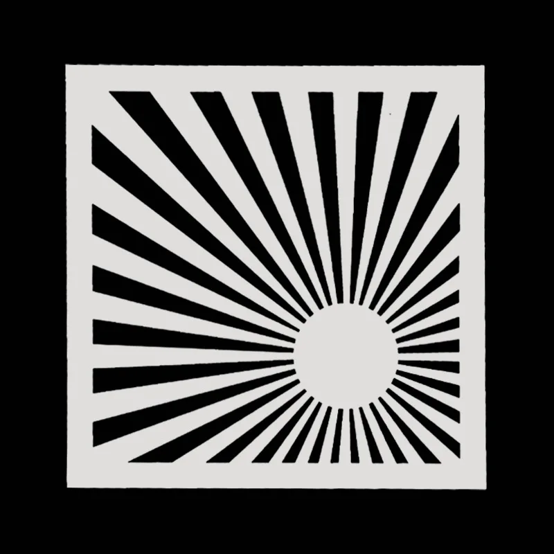 

15*15 Sun Layering Stencils Drawing Color Spray stencil DIY Scrapbook photo album Decorative Embossing DIY Card Crafts