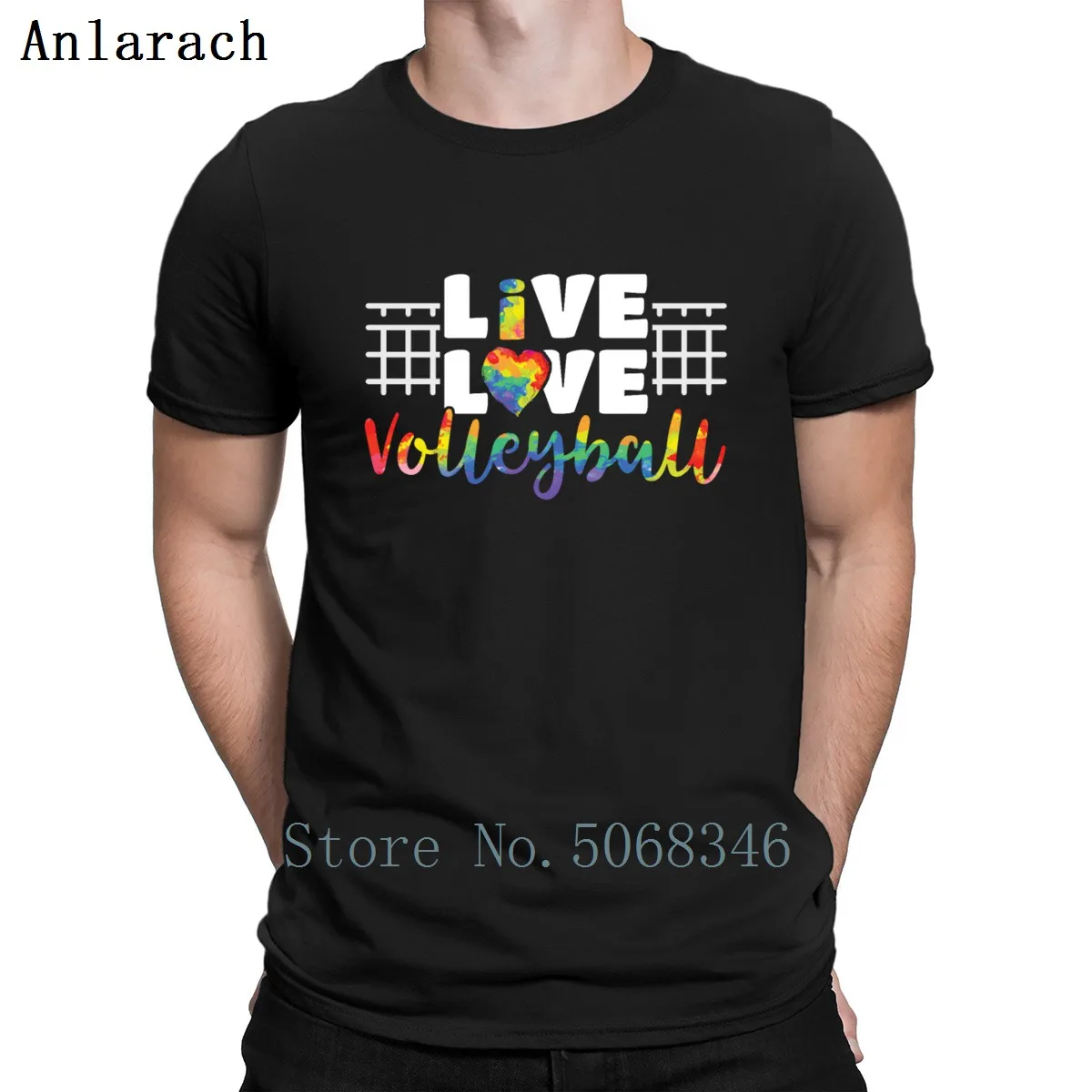 

Live Love Volleyball Girls Volleyball Gift T Shirt Pattern O Neck Short Sleeve Family New Fashion Designs Summer Graphic Shirt