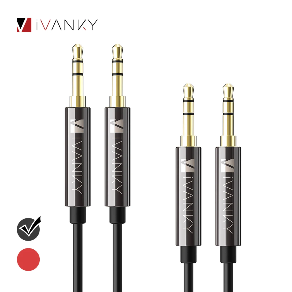[Пожизненная гарантия] iVANKY подключения к разъему AUX стерео Hi-Fi звук аудио кабель 3 5
