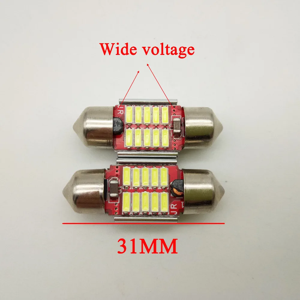 50x автомобильный Стайлинг Festoon 10 SMD 4014 led 31 мм Canbus без ошибок высокое качество