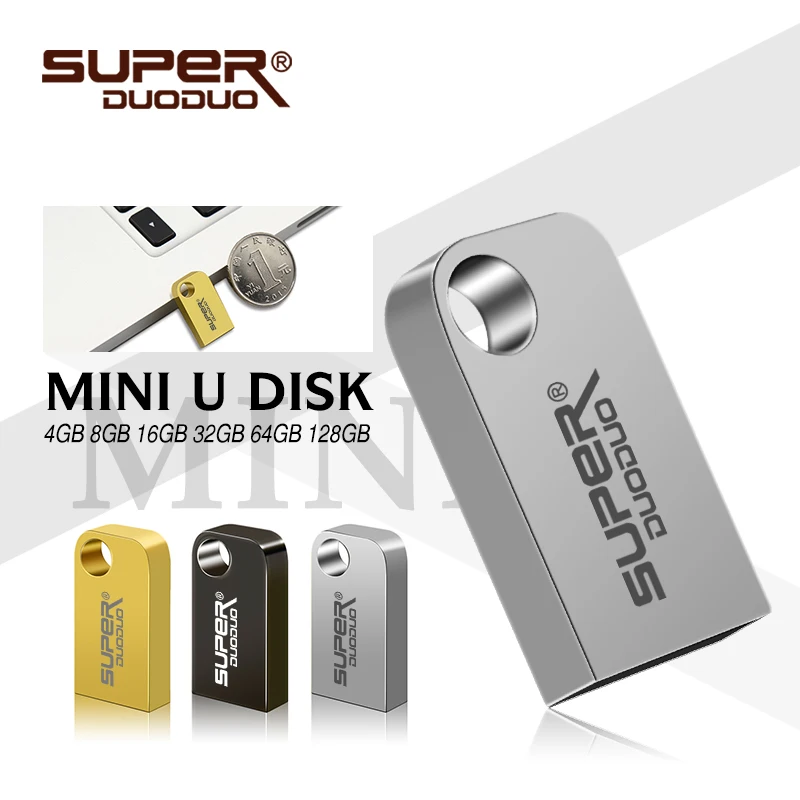 Модный супер мини-металлический usb флеш-накопитель 4 ГБ 8 ГБ 16 ГБ флеш-накопитель 32 ГБ Гб 64 ГБ usb 2,0 флеш-накопитель Флешка Бесплатная доставка