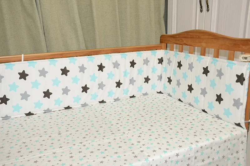 120*30 см дышащее Летнее Детское постельное белье-бампер Мульти-сенсорный многофункциональный веселый и двойной цвет яркая кровать бампер