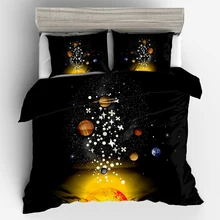 Новый Galaxy Planet 3d набор пододеяльников королевские постельные