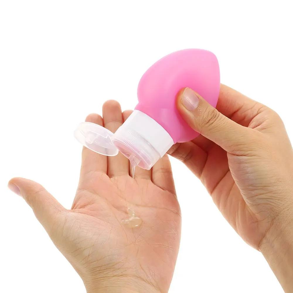

78ML Travel Cosmetic Bottle Toiletry Containers Set Silicone Cups for Travel Picnic Camping BBQ Leak Poof Approved Containers