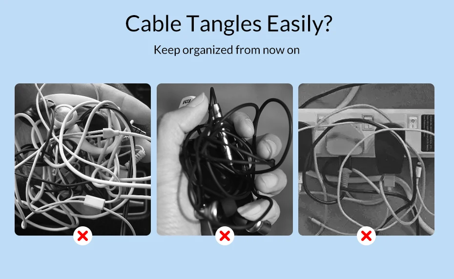 TOPK Кабельный органайзер, держатель для намотки проводов, для наушников, мыши, Aux, USB кабель для управления, провод 14 см, защита кабеля для Micro usb type C