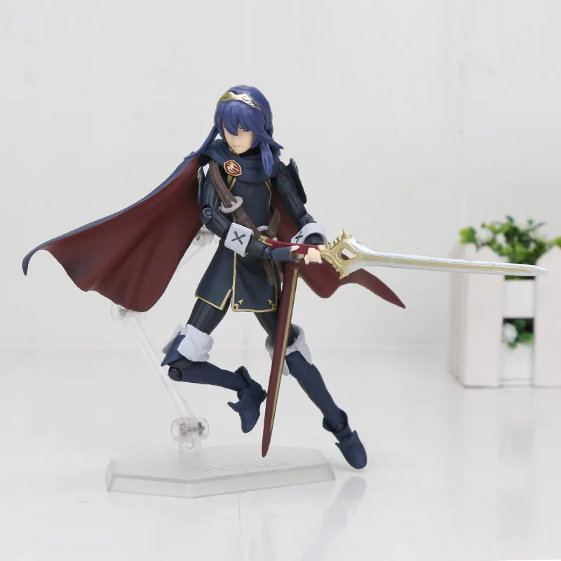 

12cm Fire Emblem Awakening Figma 245 Luqina With Sword Weapon PVC Action Figure Collection Model Toy Doll Brinquedos