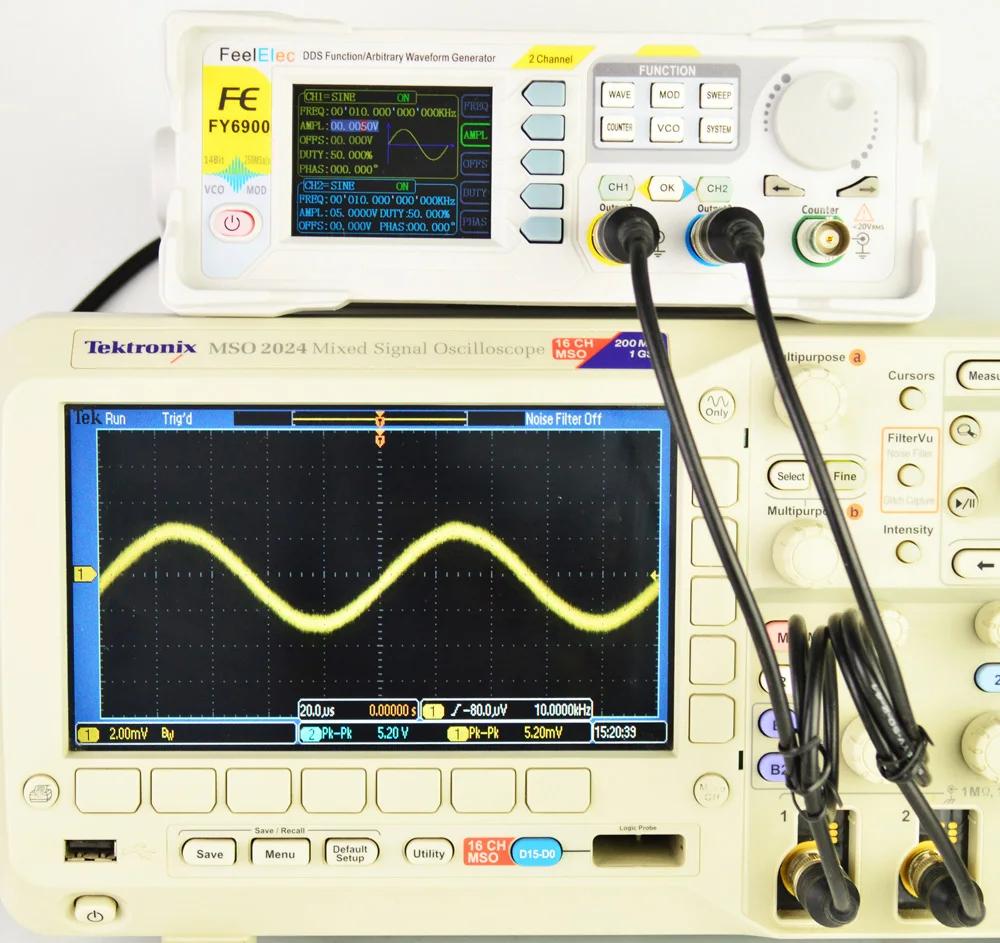 Китай частота-счетчик импульсов FY6900-50Mhz произвольной формы сигнала-генераторы DDS сигнал-источник генератор сигналов синтезатор