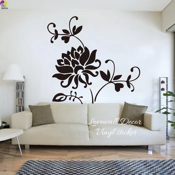 

Large Lotus Flower Wall Sticker Baby Nursery Kids Room Giant Plant Lotus Flowers Wall Decal Bedroom Living Room Vinyl Decoration