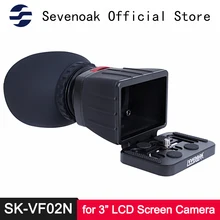 Sevenoak SK-VF02N 3.0x Focusable Magnification LCD Viewfinder for Canon Nikon Olympus Lumix SLR Cameras with 3inch Screen Eyecup