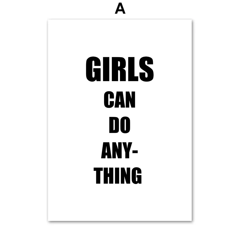 Super Power Quote Print Poster Rose Gold Wall Art