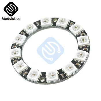 

RGB LED Ring 12 Bit WS2812 5050 RGB LED + Integrated Driver Module For Arduino