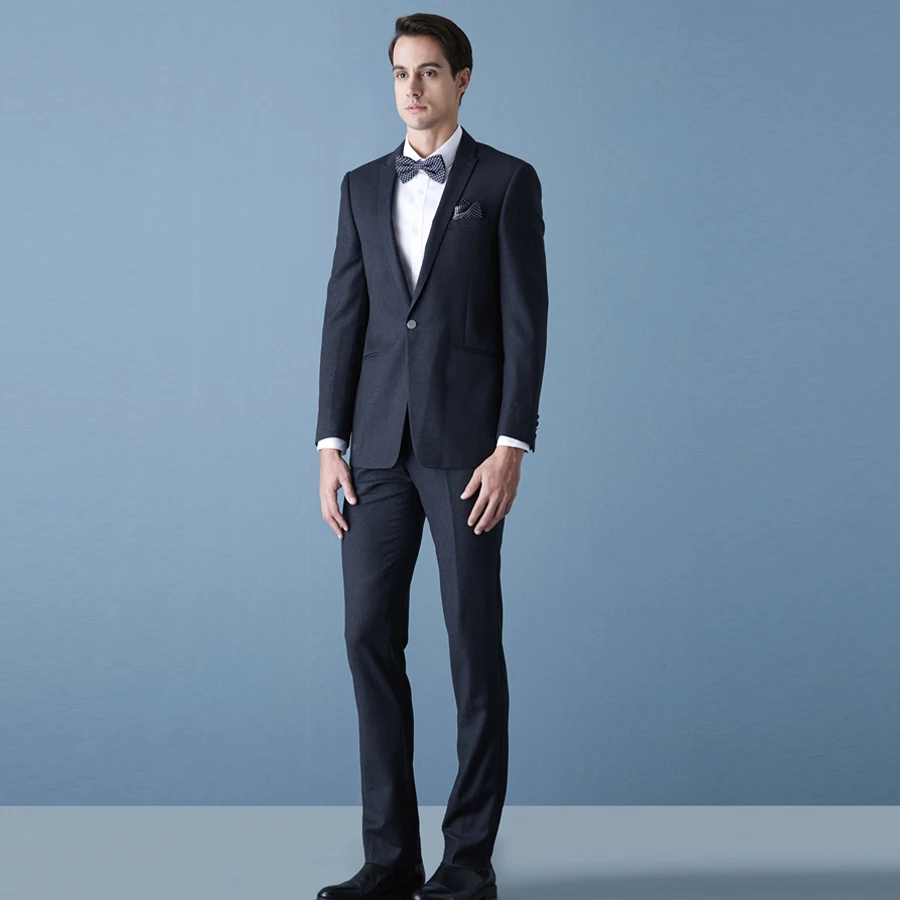 Black Formal Men's Business Suit Wedding Costume for Men Groom Suit Blazer Masculino Slim Fit 2 Pieces (Jacket+Pants) Best Men Black Formal Men's Business Suit Wedding Costume for Men Groom Suit Blazer Masculino Slim Fit 2 Pieces (Jacket+Pants) Best Men