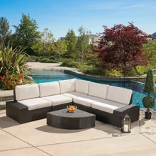 Новое поступление хорошая мебель для патио L Тип диван Плетеный элегантный диван набор для продажи