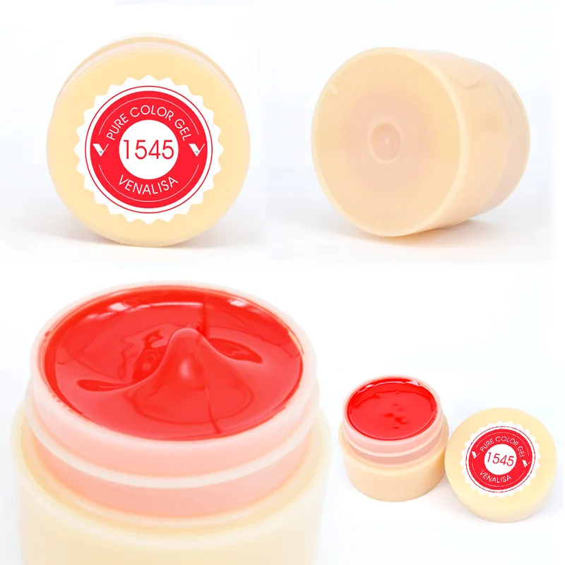 VENALISA Painting Gel Solid Colors Gel Nail Polish Nail Art Designs Soak Off UV LED Ink Varnish Lacquer 5ml 60 Colors 6