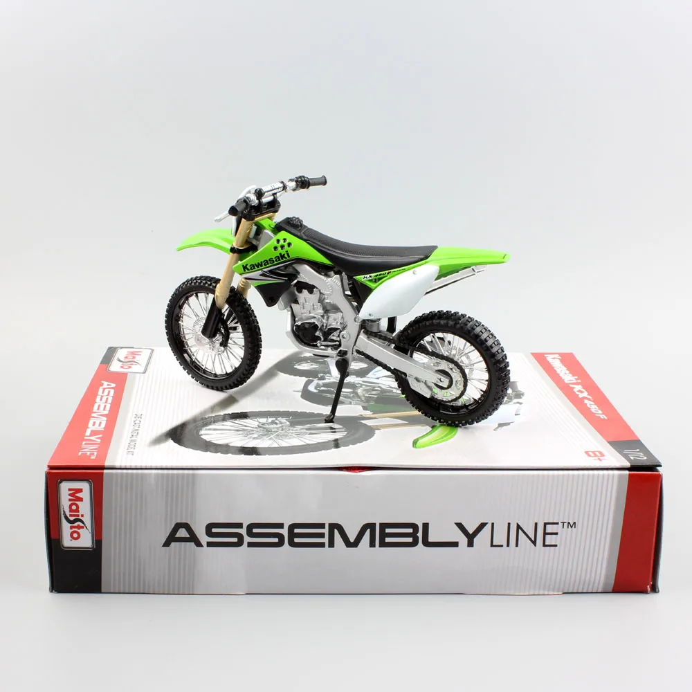 1:12 весы maisto дети Kawasaki KX 450F сборочная линия модель мотоцикла металлический Мотор велосипед литой внедорожный автомобиль грязи подарки DIY игрушки