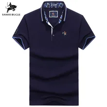 Высокое качество, Топы И Футболки, рубашки поло, мужские деловые бренды рубашек-поло, рубашки с 3D вышивкой, рубашки поло с отложным воротником, Para Hombre