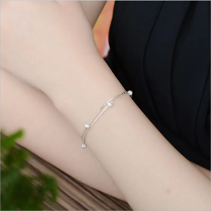 Everoyal Мода серебро anklets Для женщин ювелирные изделия Шарм квадратный 925 серебряные браслеты девушки день рождения аксессуары женский подарок