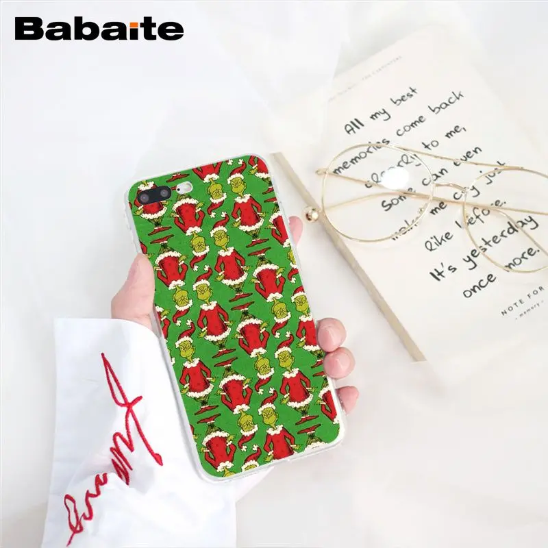 Babaite How the Green ofMonster Grinch палантин чехол для телефона с рождественским рисунком для iphone 11 Pro 11Pro Max X XS MAX 6 6S 7 8Plus 5 5S XR