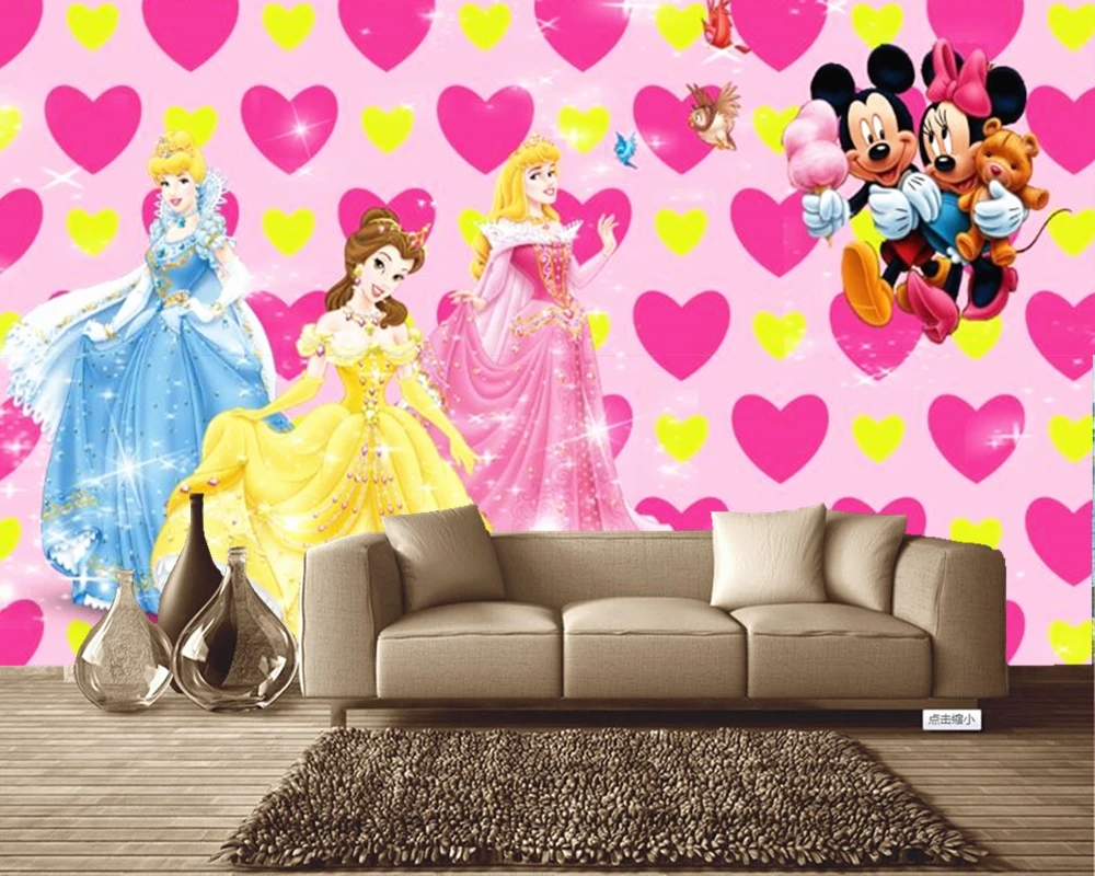 Custom 3D murals,3D three-dimensional beautiful warm cartoon Princess ,living room sofa TV wall children bedroom wallpaper Custom 3D murals,3D three-dimensional beautiful warm cartoon Princess ,living room sofa TV wall children bedroom wallpaper