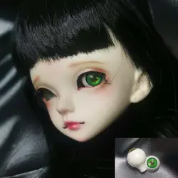 С рисунком зеленых глаз BJd глаза 1/4 1/3 1/6 1/8 BJD SD MSD куклы 8 мм 10 мм 12 мм 14 мм 16 мм 18 мм 20 печати пластиковый BJd кукла аксессуары