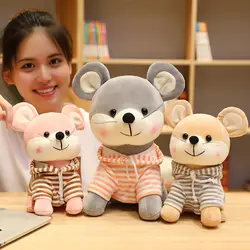 25 см/33 см Kawaii плюшевая игрушечная мышь набивная Одежда для животных одежда с мышами игрушки для детей мягкая кукла домашний Декор подарок