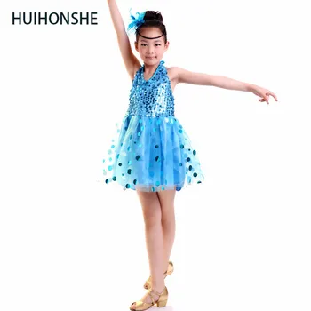 

Fashion clothes kids latin dance costumes , Children clothing girl dance performance, children Tutu stage Latest skirt Tulle