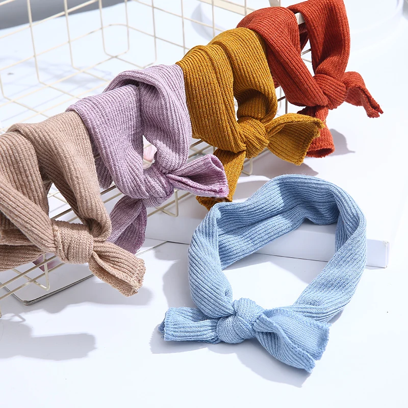 

Baby Girls Bunny Kids Turban Knot Bow Hair Bands Head Wrap Rabbit Headband