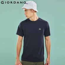 Giordano мужская быстросохнущая спортивная футболка с вышивкой на груди, есть несколько цветовых оттенков