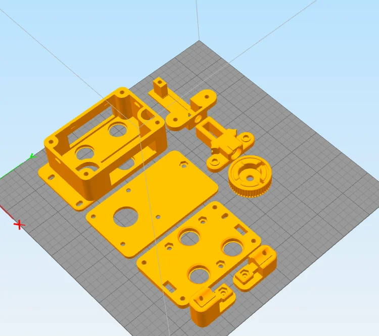 Двойное колесо PLA Печатный B2D экструдер новейший питатель для DIY UM2 Ultimaker 2 Расширенный+ 3d принтер соотношение 1:3 части 3d принтера