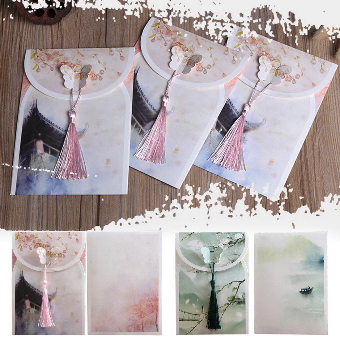 FangNymph китайский стиль винтажные конверты милый каваи цветок бумага письмо для детей подарок корейский офисный планировщик