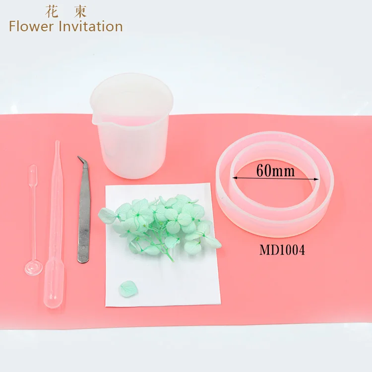

Flower Invitation Manual DIY dried flower bracelet resin hydrangea newbie basic bag set