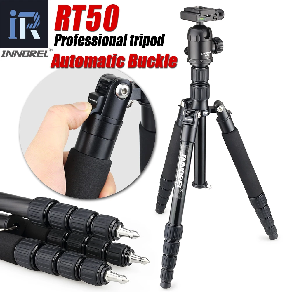 RT50 Professional Photographic Travel Compact Aluminum Tripod Monopod