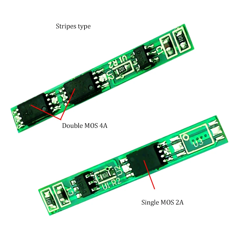 5 шт. MOS 2A 4A 18650 Защитная плата для батареи 3,7 в литий-полимерная плата с высоким током заряда защита цепи BMS/PCM/PCB