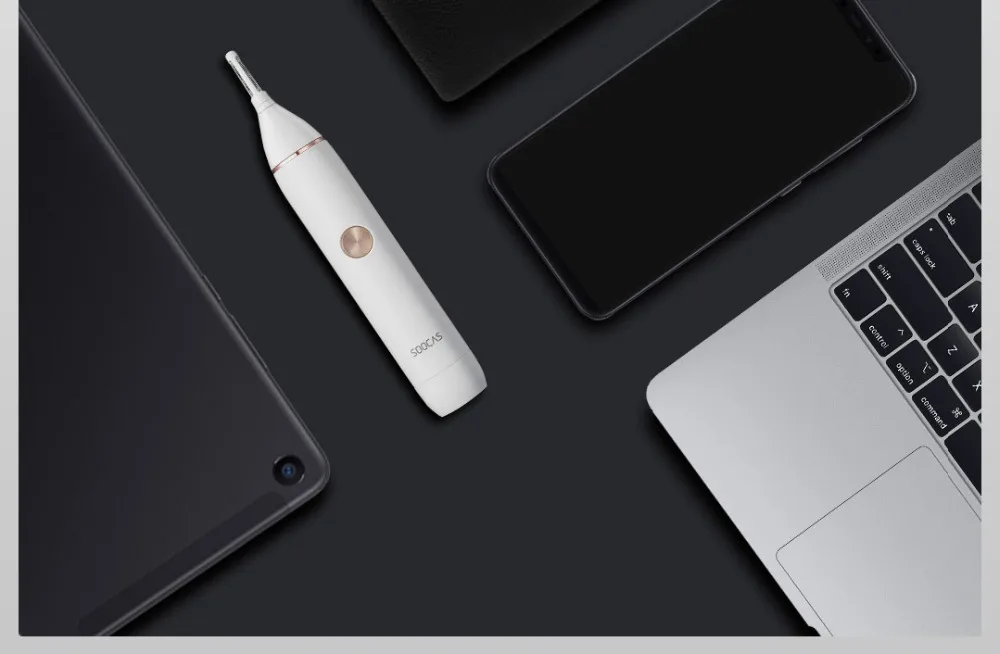 Xiaomi Mi, Soocas, триммер для волос в носу, IPX5, водонепроницаемый, для мытья тела, машинка для стрижки бровей, беспроводная, носовой очиститель для мужчин, wo men