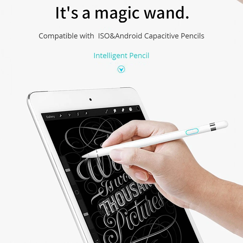 Stylus pen for iPad Rechargeable high precision stylus compatible Android & IOS Apple equipment Pencil Capacitive touch pen  (4)